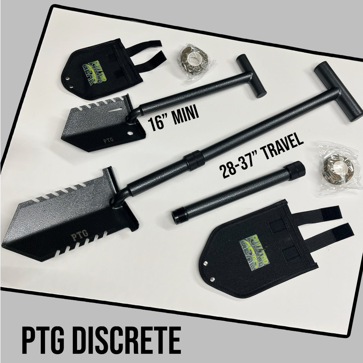 PTG DISCRETE T-Handle Travel spade (28”-37”)